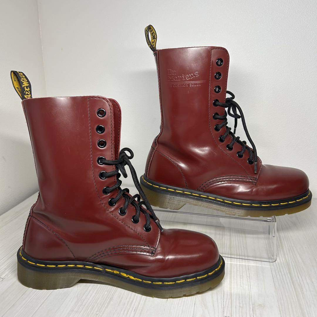 美品✨大人気10ホール✨Dr.Martens 1490 ブーツ チェリーレッド