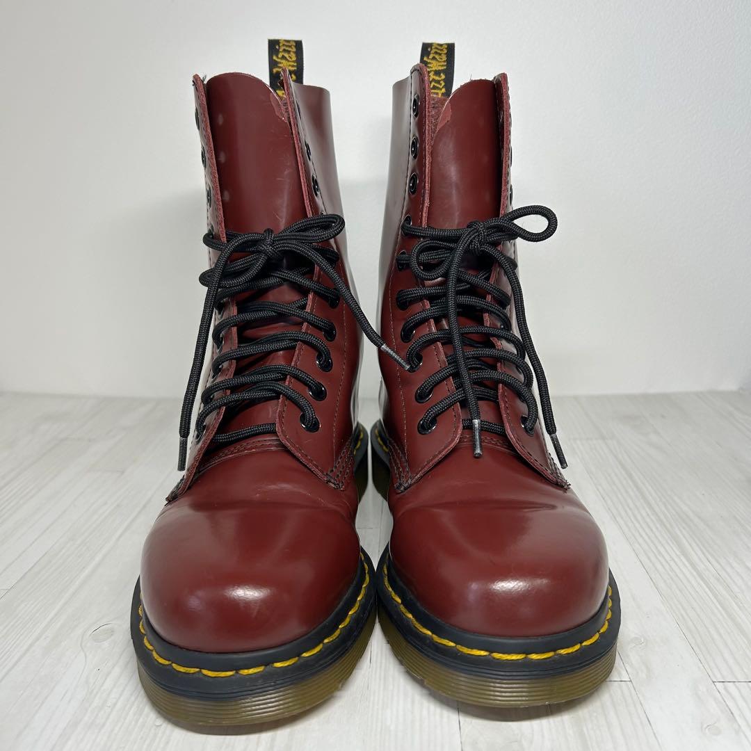 美品✨大人気10ホール✨Dr.Martens 1490 ブーツ チェリーレッド