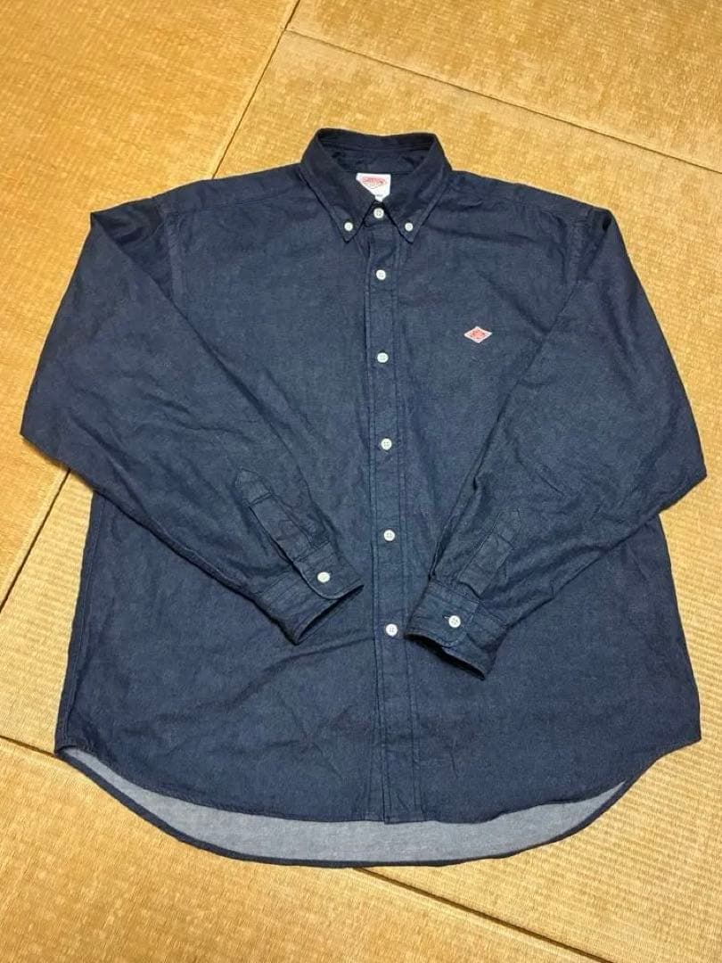 ダントン　DANTON デニムボタンダウンシャツ　40