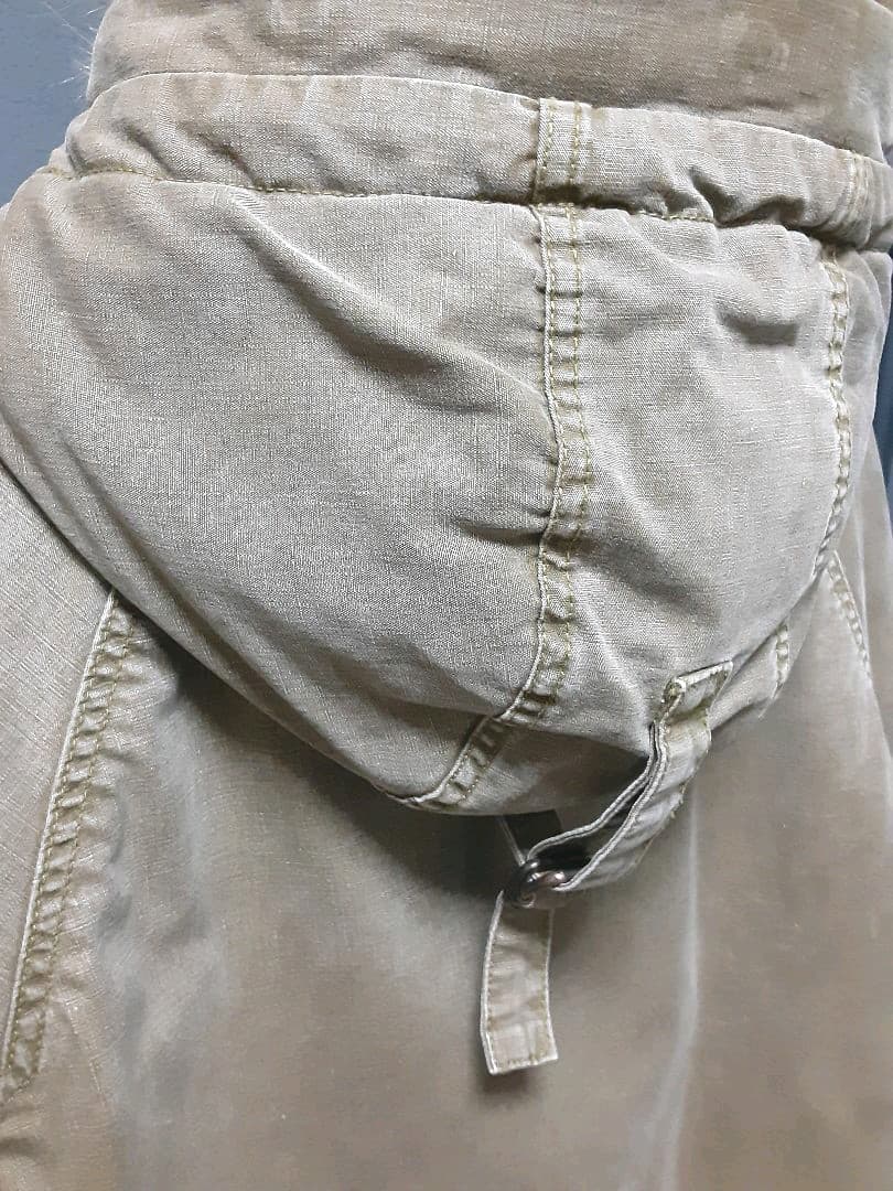 Johnbull モッズコート ボア アースカラー カーキ