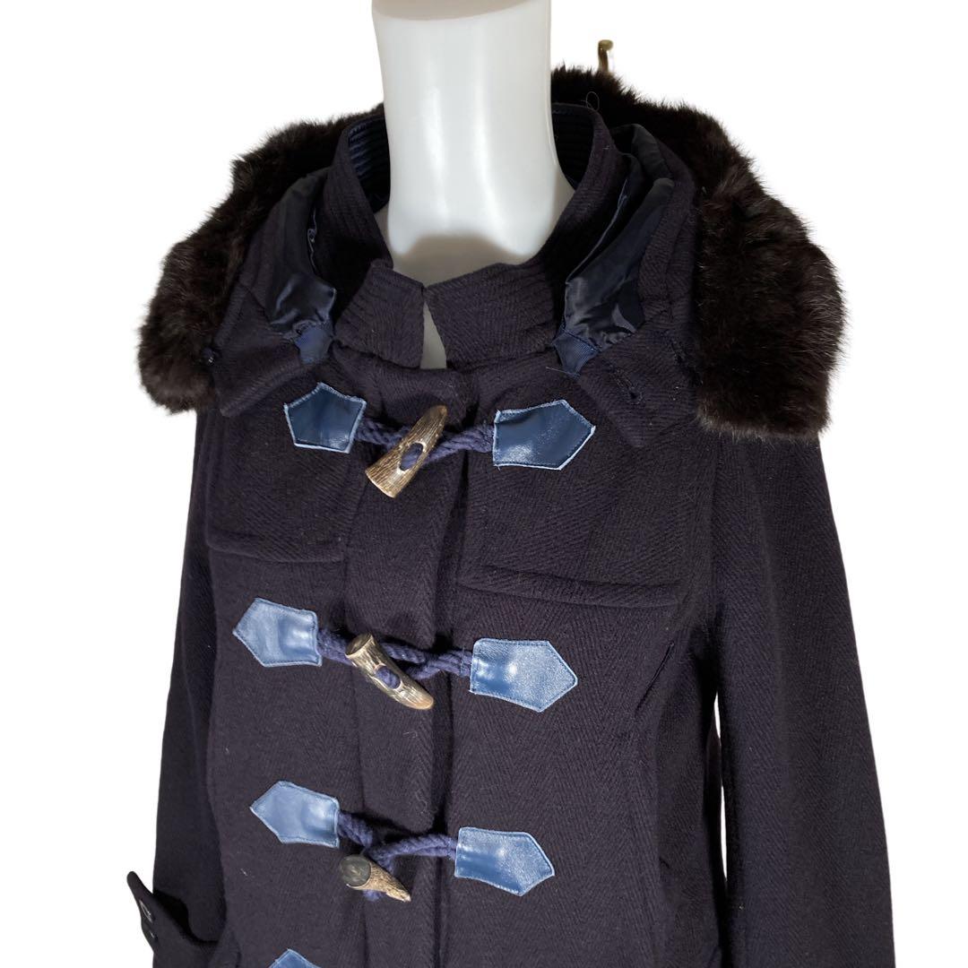 sacai ダッフルコート　ライナー付き　ラビットファー