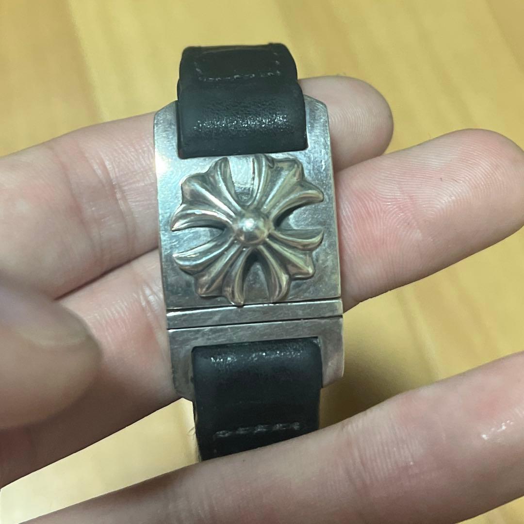 CHROME HEARTS CHプラス レザー ハーネス ブレスレット