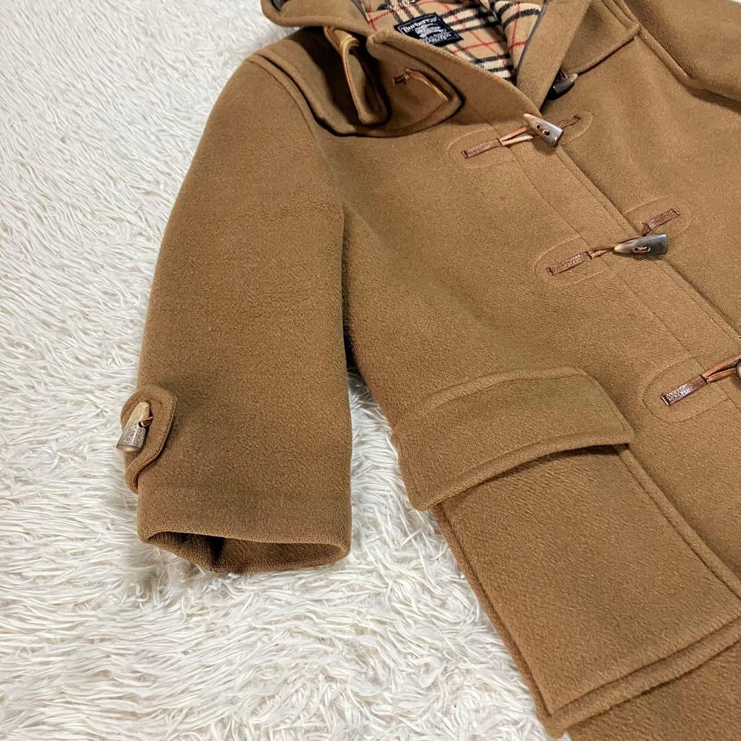 ✨美品✨バーバリー ダッフルコート フード ノバチェック キャメル 英国製 L