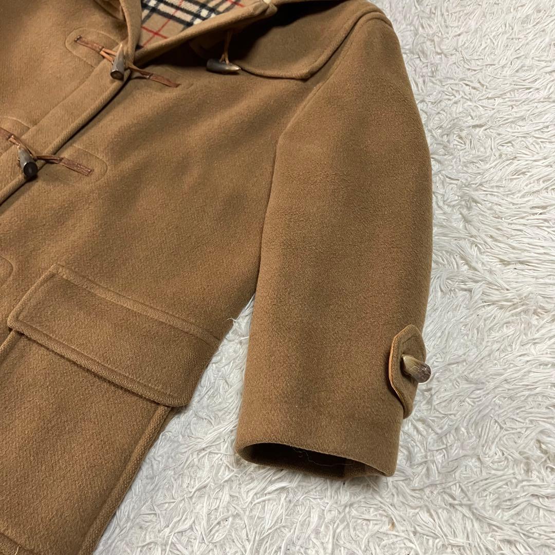 ✨美品✨バーバリー ダッフルコート フード ノバチェック キャメル 英国製 L