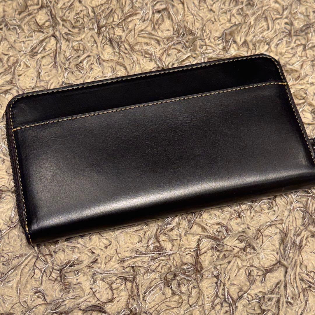 【未使用】COACH コーチ　レザー製 黒 長財布 水牛革　定価55,000円