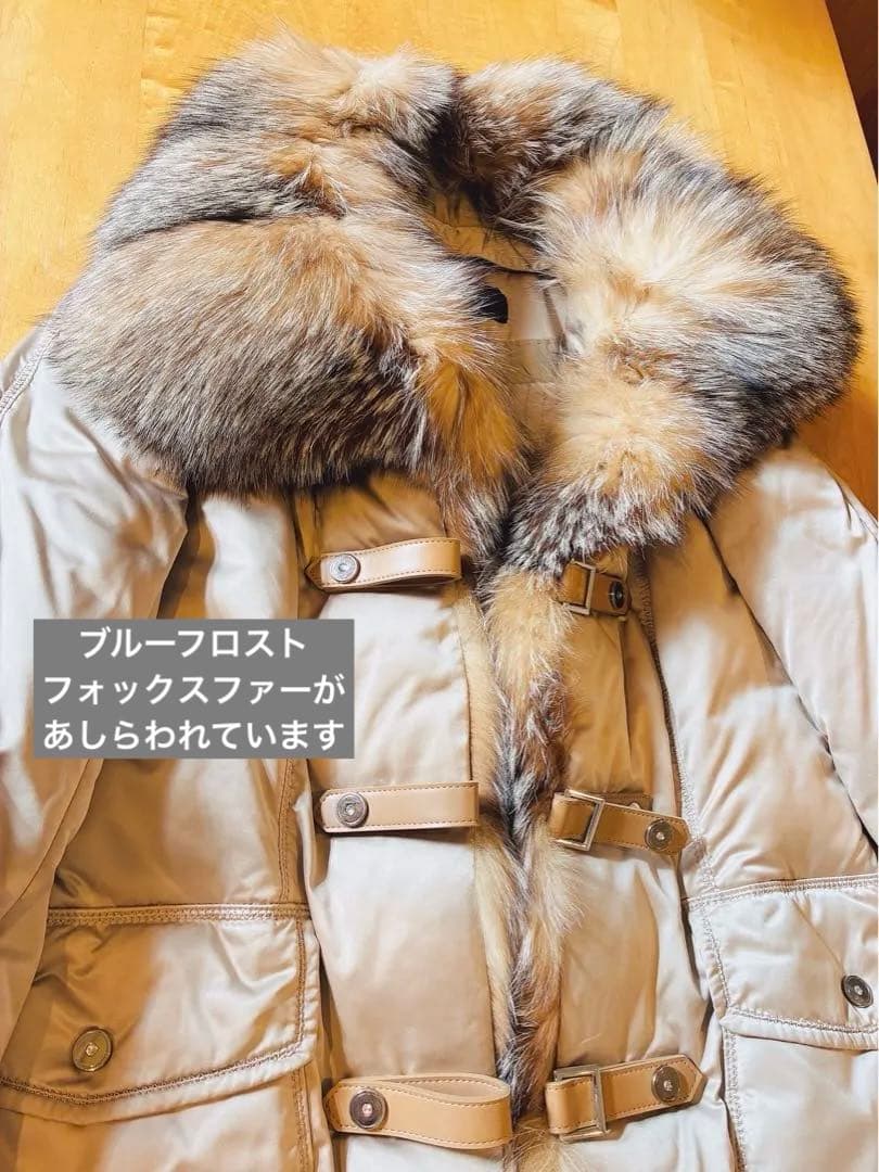 COTOO 希少ブルーフロストフォックスファー　ダウンコート