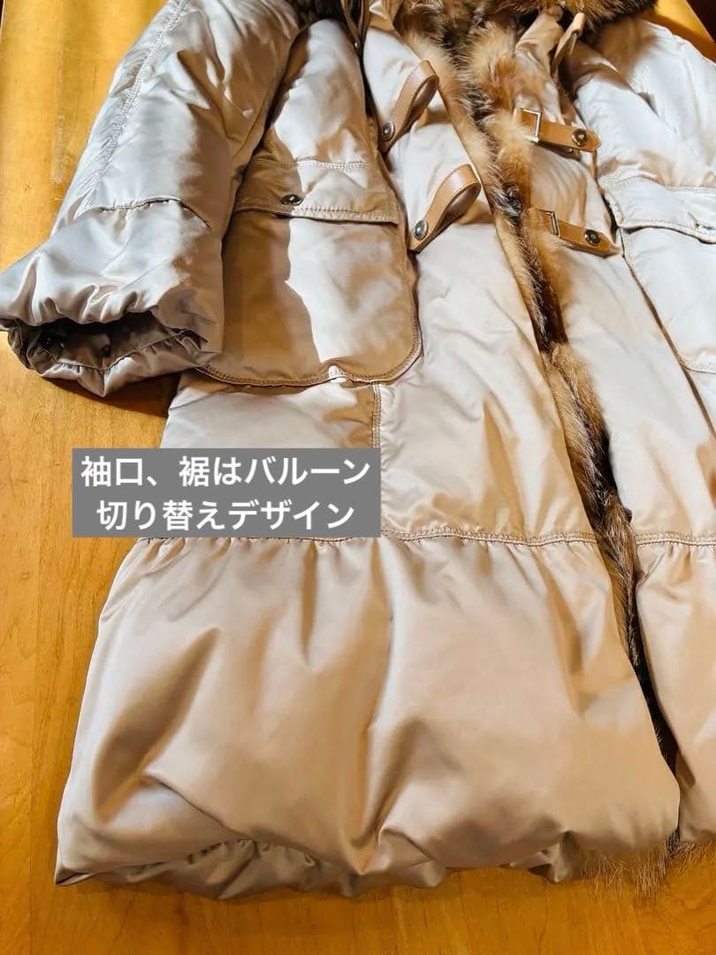 COTOO 希少ブルーフロストフォックスファー　ダウンコート