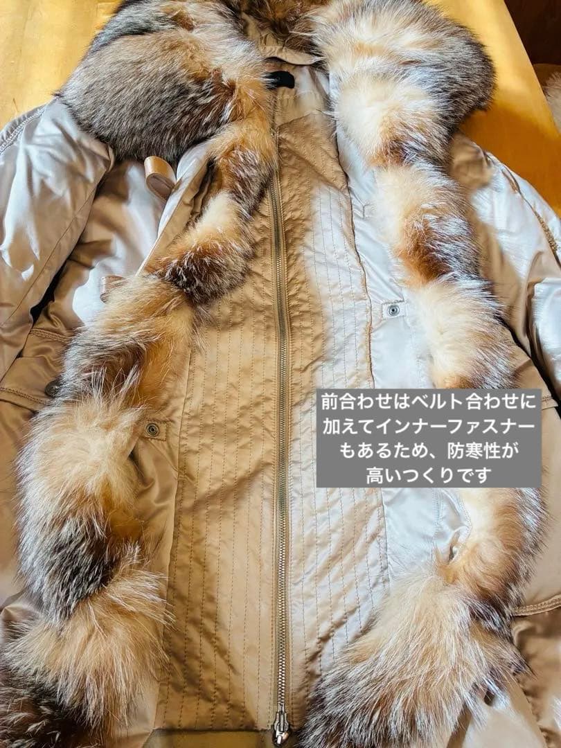 COTOO 希少ブルーフロストフォックスファー　ダウンコート