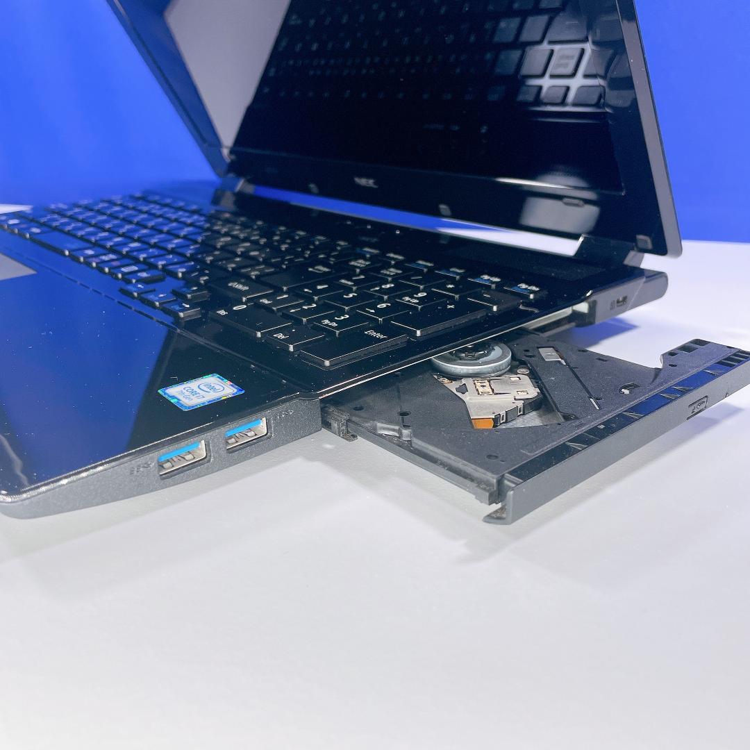 Corei7✨SSD500GB✨Windows11✨NEC黒ノートパソコンカメラ