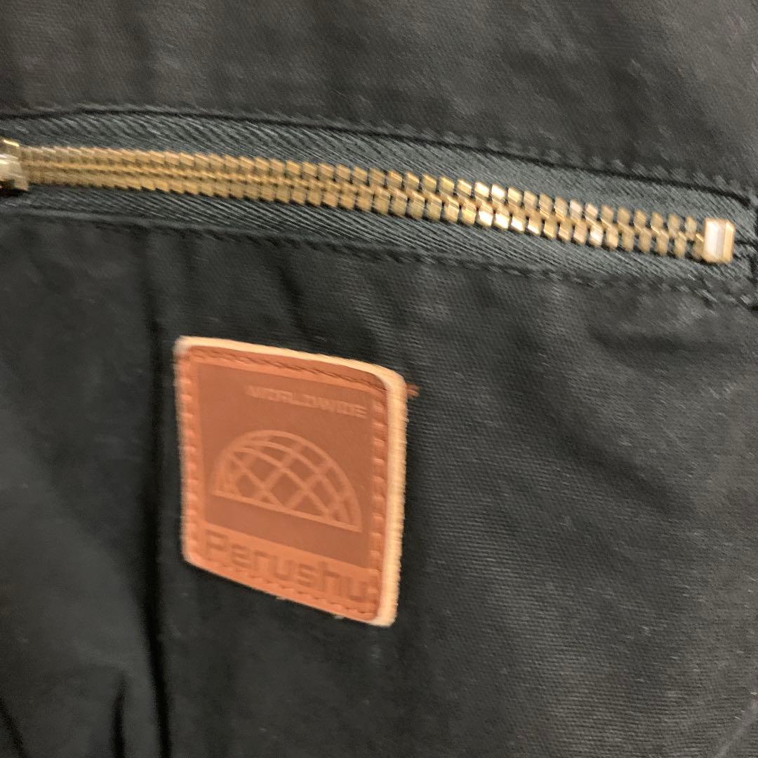 Perushu ライトダック中綿ボリュームスタンドネックブルゾン