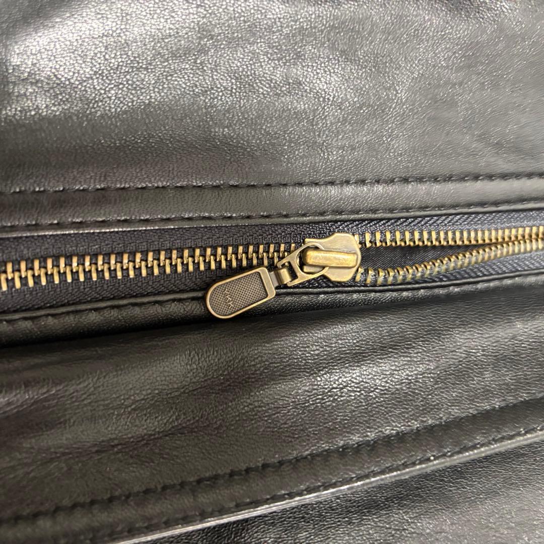 美品✨90's レザージャケット　羊革　ブルゾン　黒　L 菅田将暉　キムタク