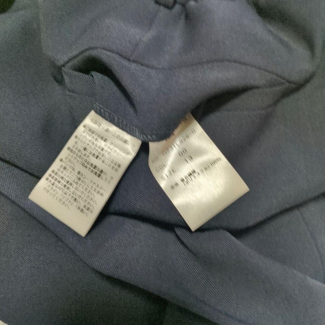 LES MUES Oggiコラボ ノーカラージャケット 　パンツスーツ　紺色