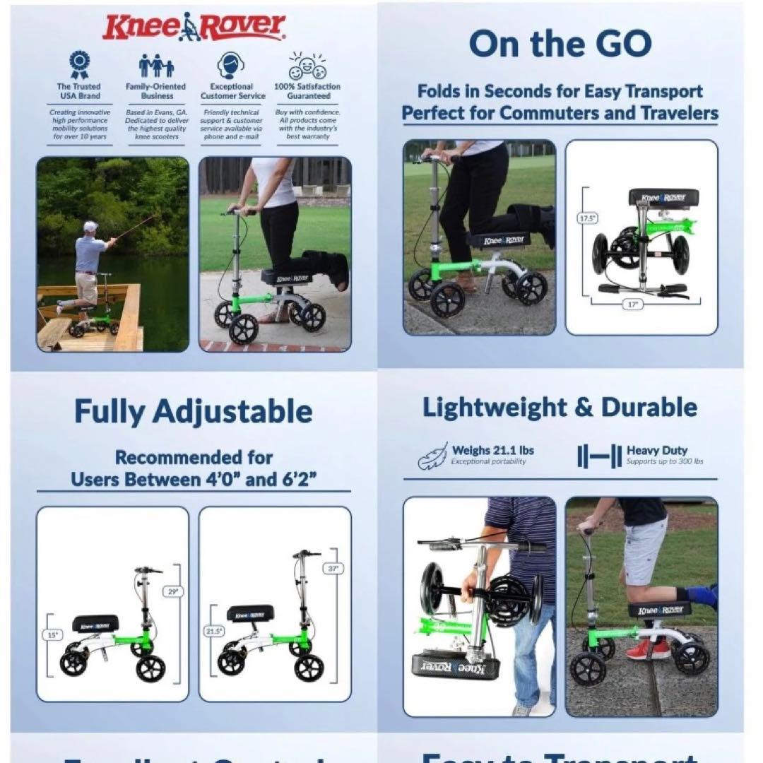【KneeRover GO Hybrid】 松葉杖代わりの快適な移動手段！