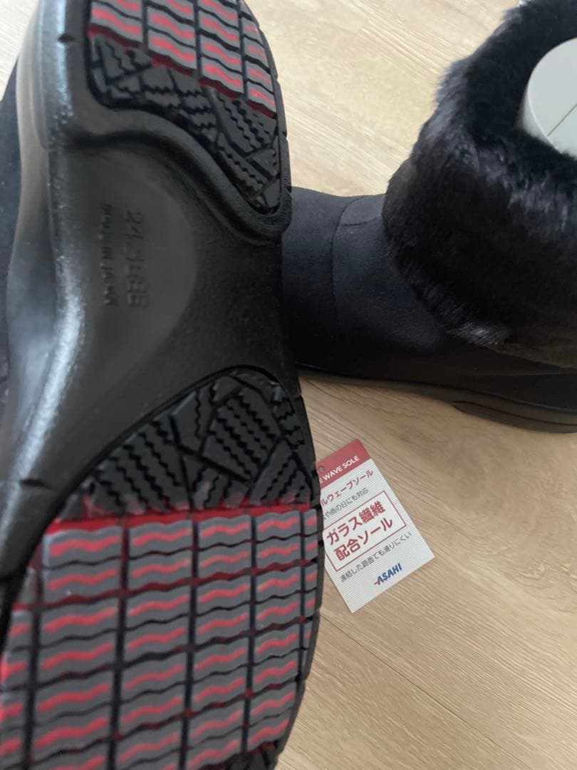 TOP DRYレディース ショートブーツ ゴアテックス TDY3911 黒ファー