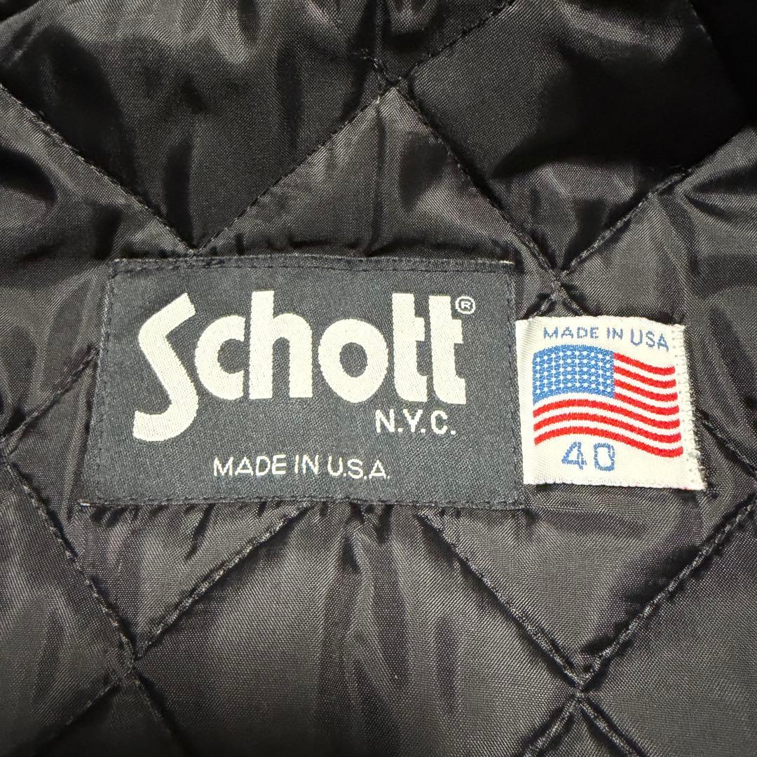 【Schott】AT101 シングルライダース サイズ40 美品
