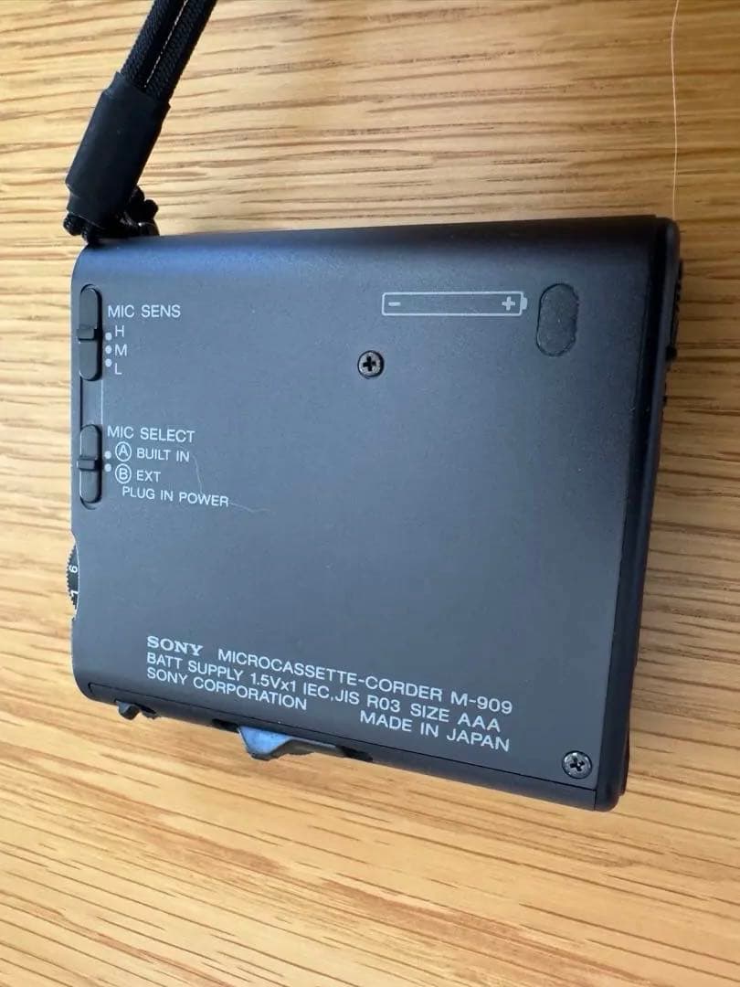 【美品】SONYマイクロカセットレコーダーM909