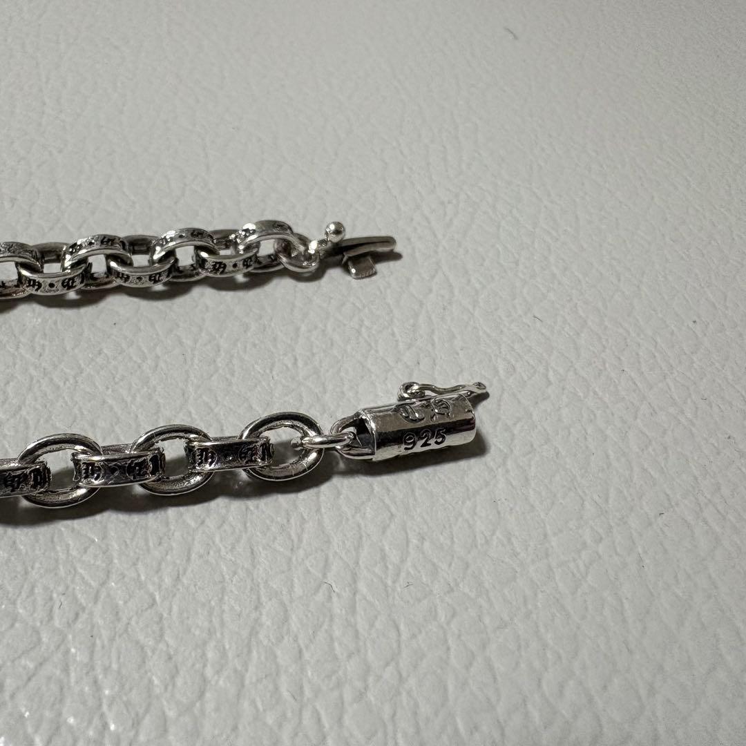 silver925 ダブル ダガー ペンダント ペーパーチェーン