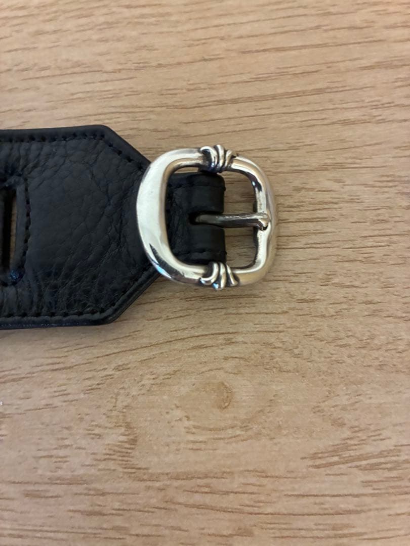 【正規品】CHROME HEARTS R&R ガンスリンガーレザーブレスレット