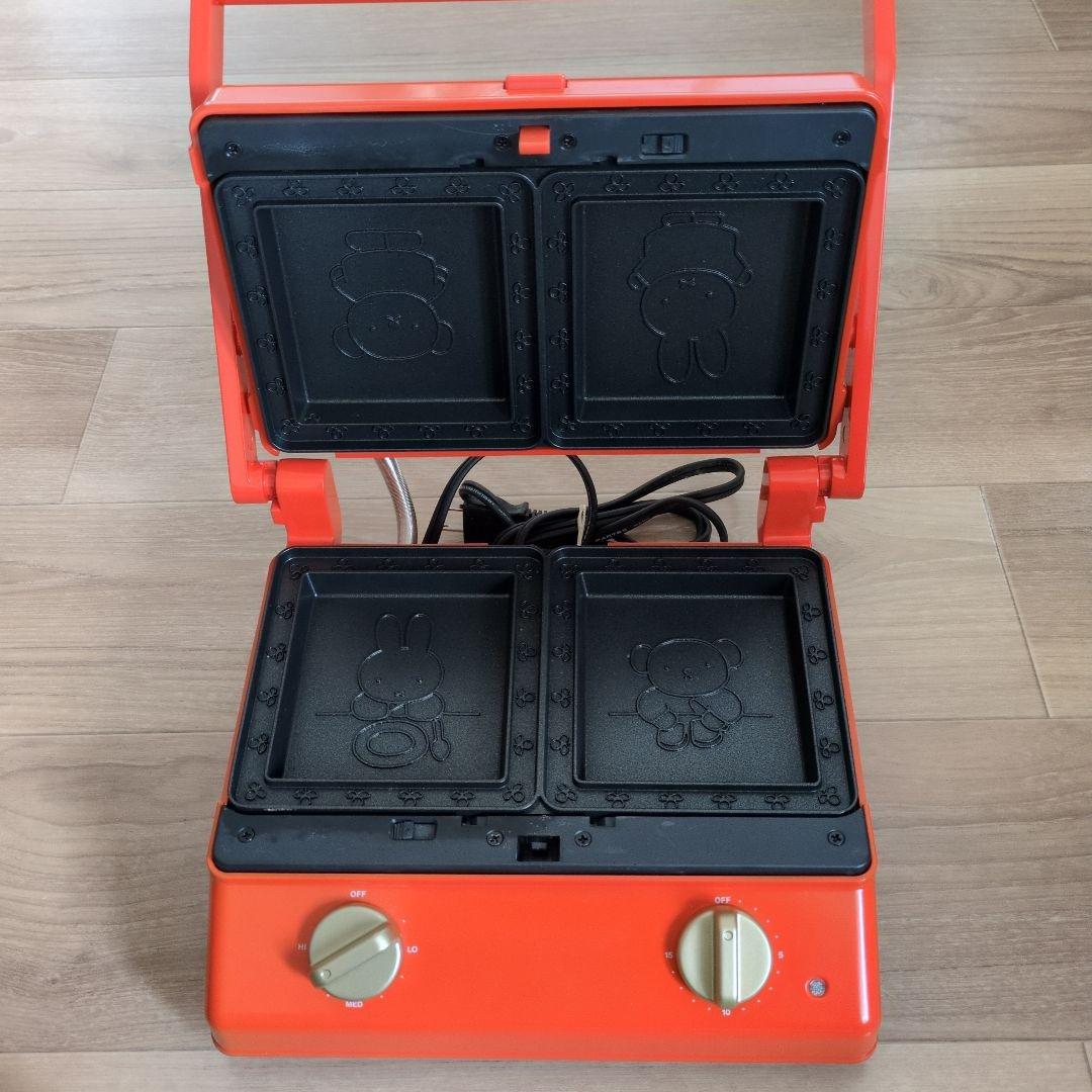 BRUNO ワッフル・ホットサンドメーカー オレンジ