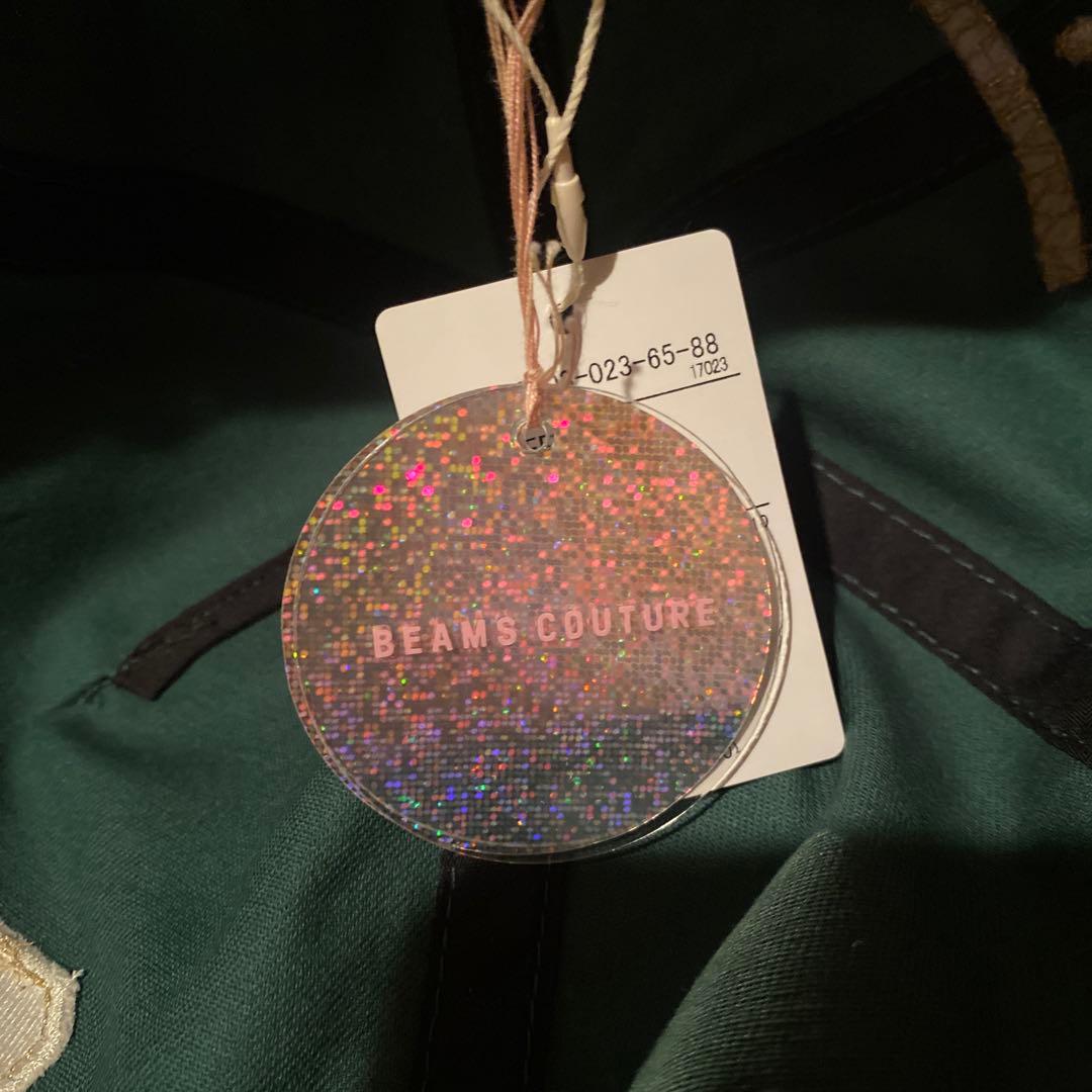 【新品 グリーン】BEAMS COUTURE×ルルメリーコラボ　キャップ