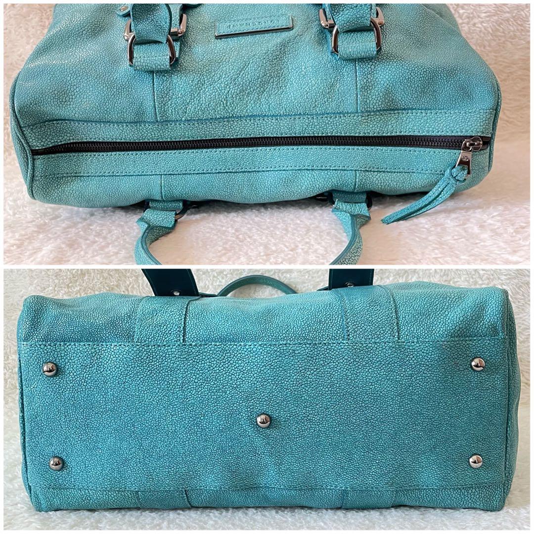 LONGCHAMP ボストンバッグ ケイトモス コラボ グリーン系