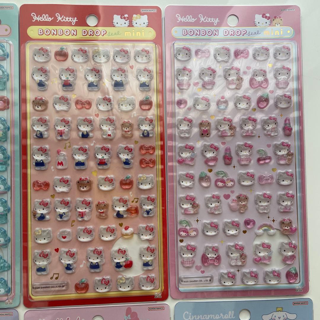 サンリオ　ボンボンドロップシールmini 8枚セット