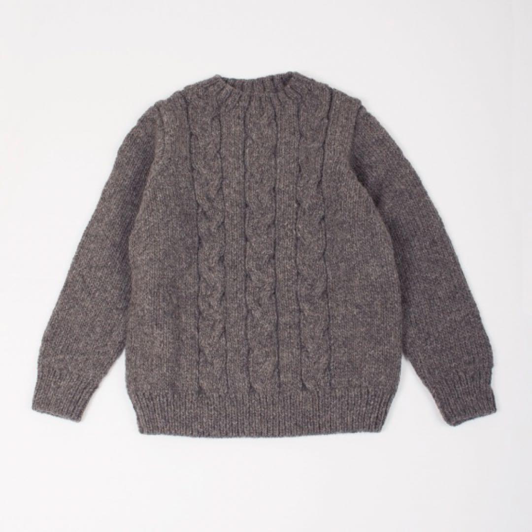 nest Robe ペルーウールハンドメイドケーブルニット