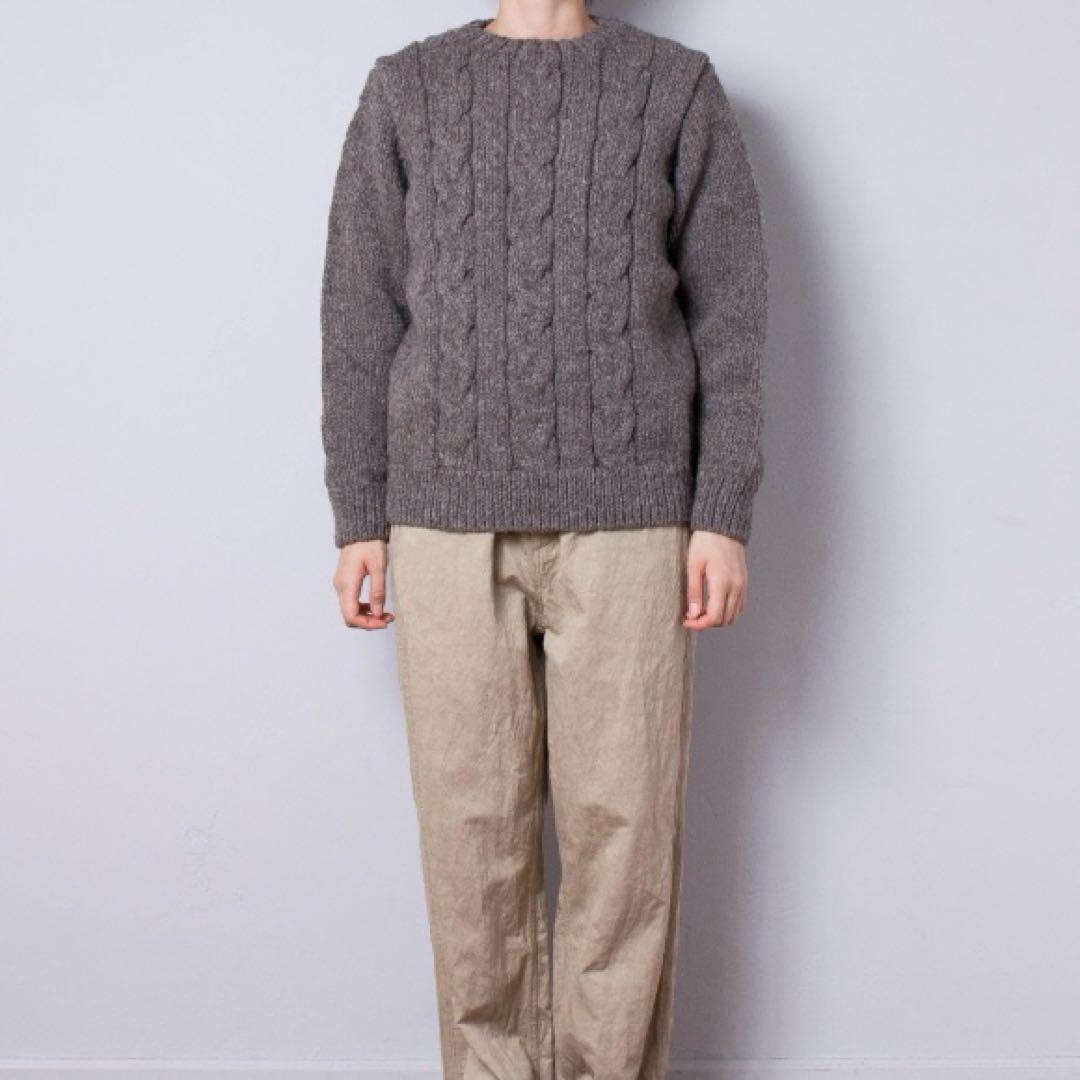 nest Robe ペルーウールハンドメイドケーブルニット