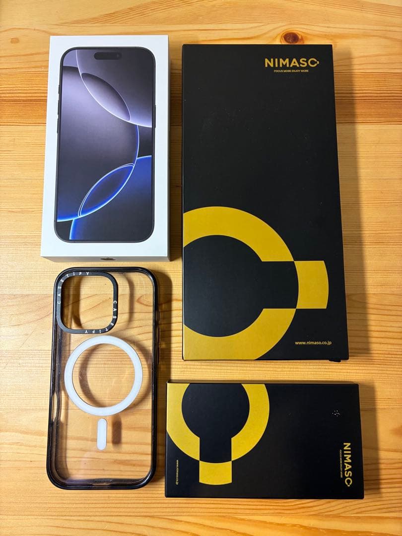 k*n様 iPhone16Pro 256GB SIMフリー+NIMASO、CAS