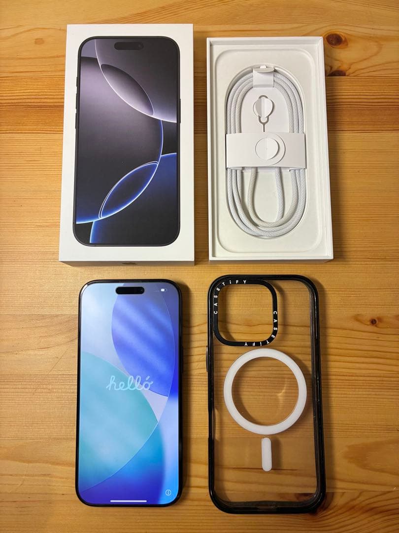 k*n様 iPhone16Pro 256GB SIMフリー+NIMASO、CAS