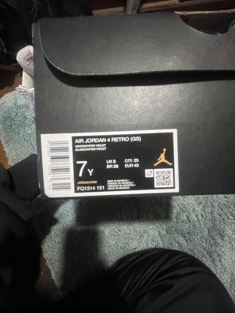 AIR JORDAN 4 RETRO ジュニア 25cm