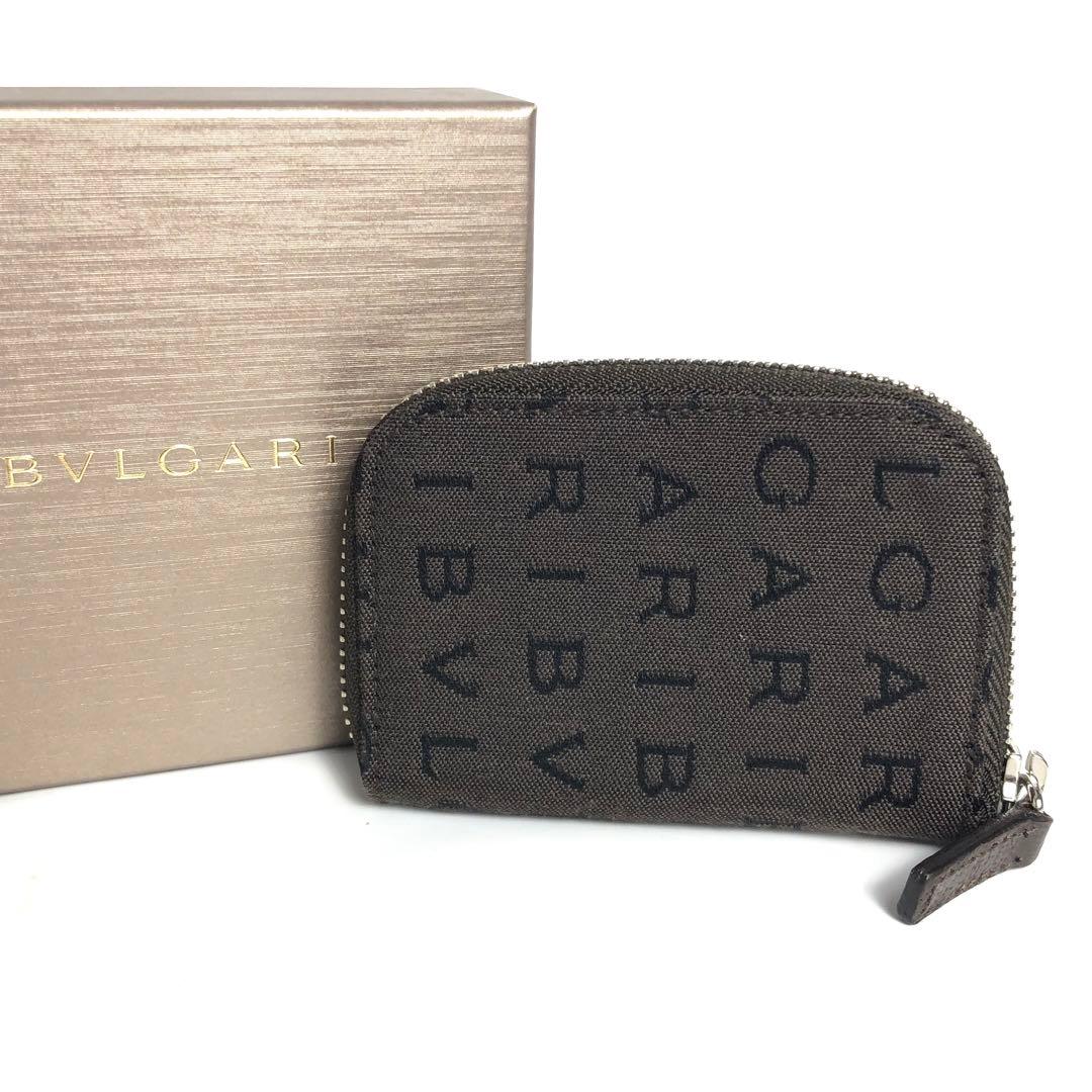 【ほぼ未使用】BVLGARI ブルガリ 6連キーケース ロゴマニア 男女兼用 茶