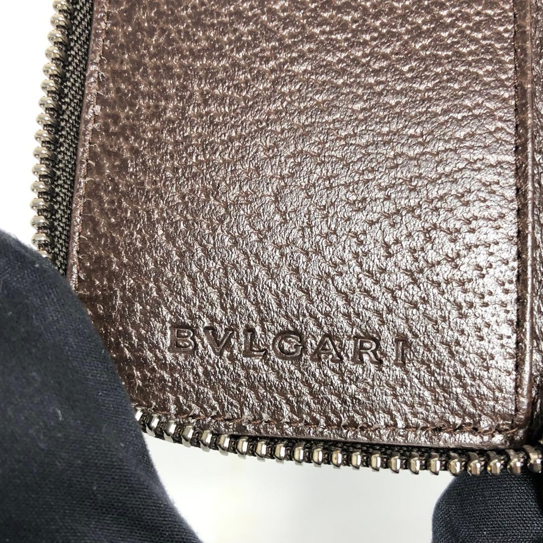【ほぼ未使用】BVLGARI ブルガリ 6連キーケース ロゴマニア 男女兼用 茶