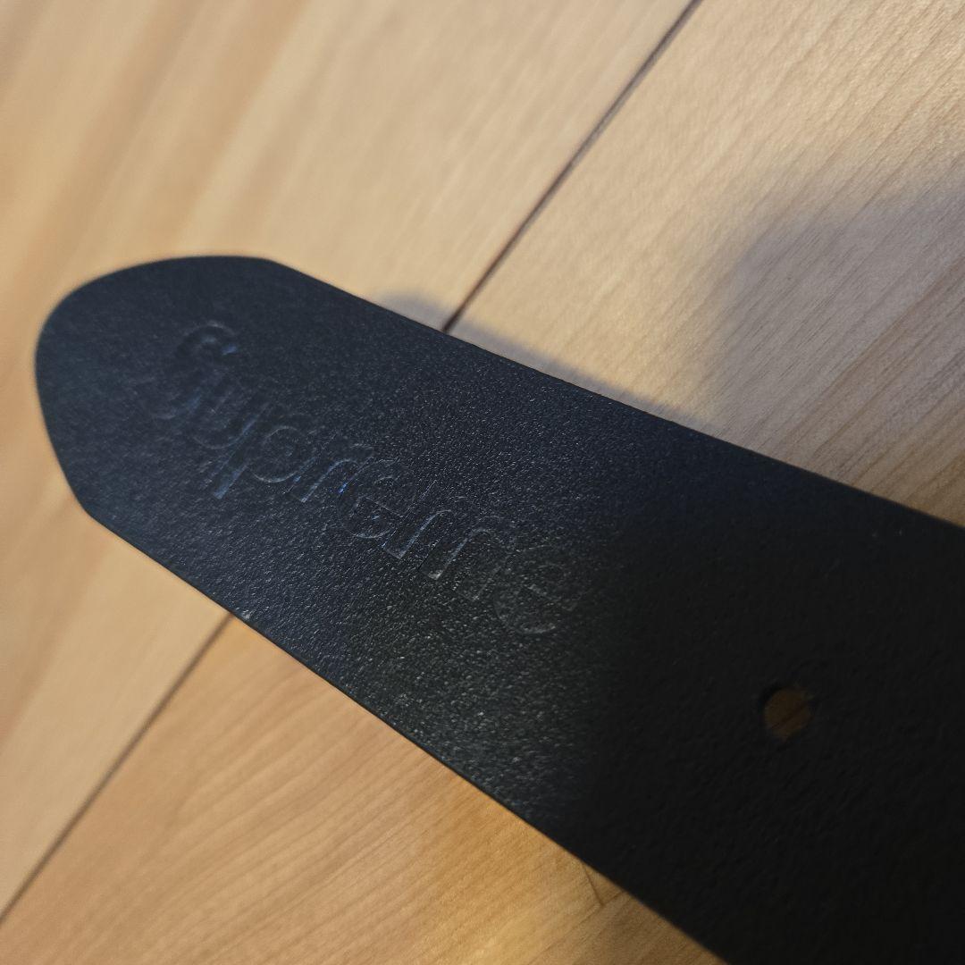 小物 Supreme Repeat Leather Belt BLACK S/M