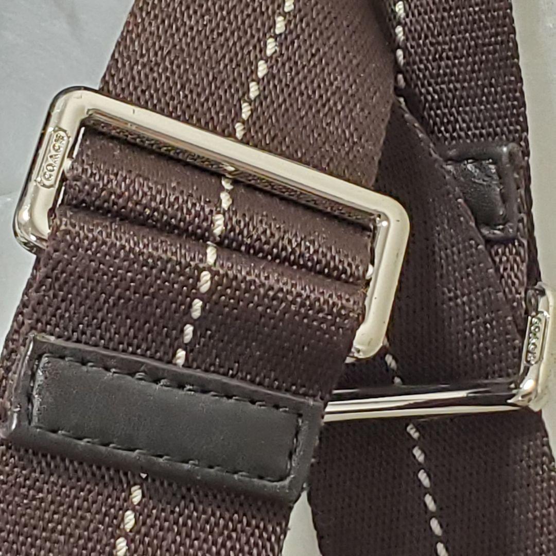 美品✨COACH メッセンジャーバッグ ブラウン レザー PVC メンズ