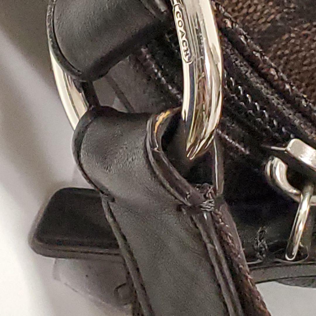 美品✨COACH メッセンジャーバッグ ブラウン レザー PVC メンズ