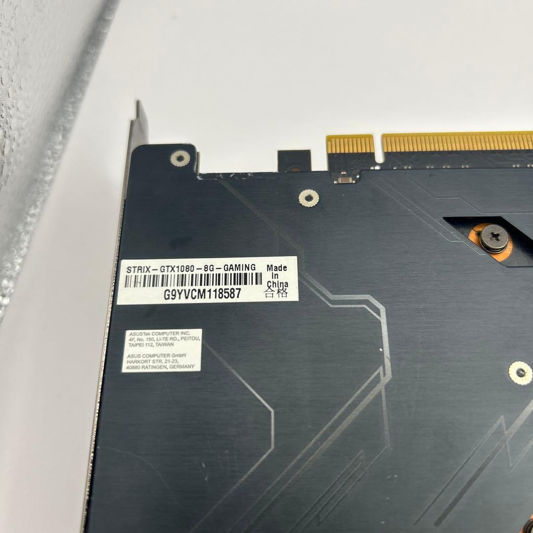 【動作◯】ASUS Strix GTX1080 8G GAMING GDDR5X