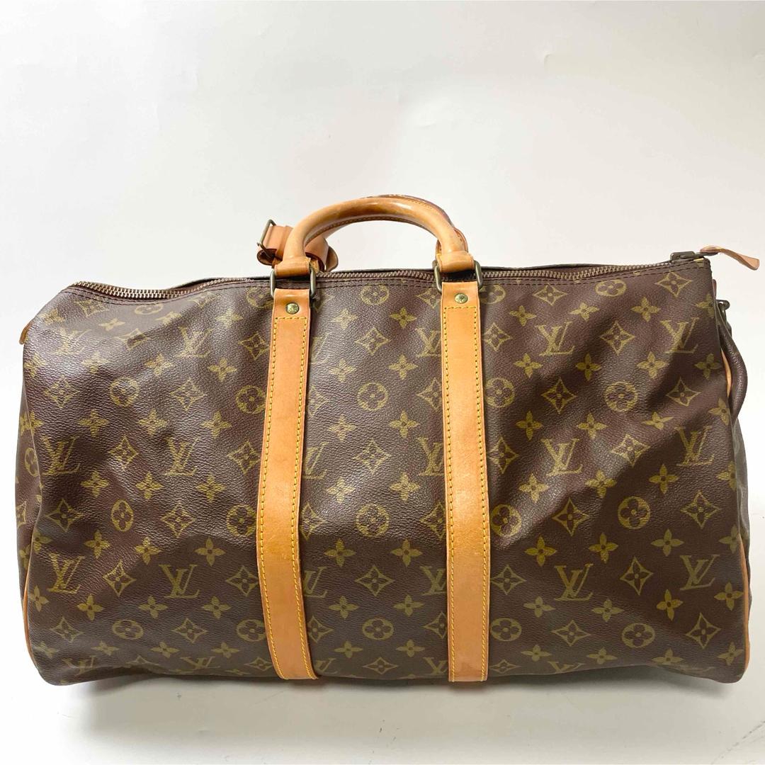 keiルイヴィトン　モノグラム　キーポル45 ボストンバッグ　ブラウン