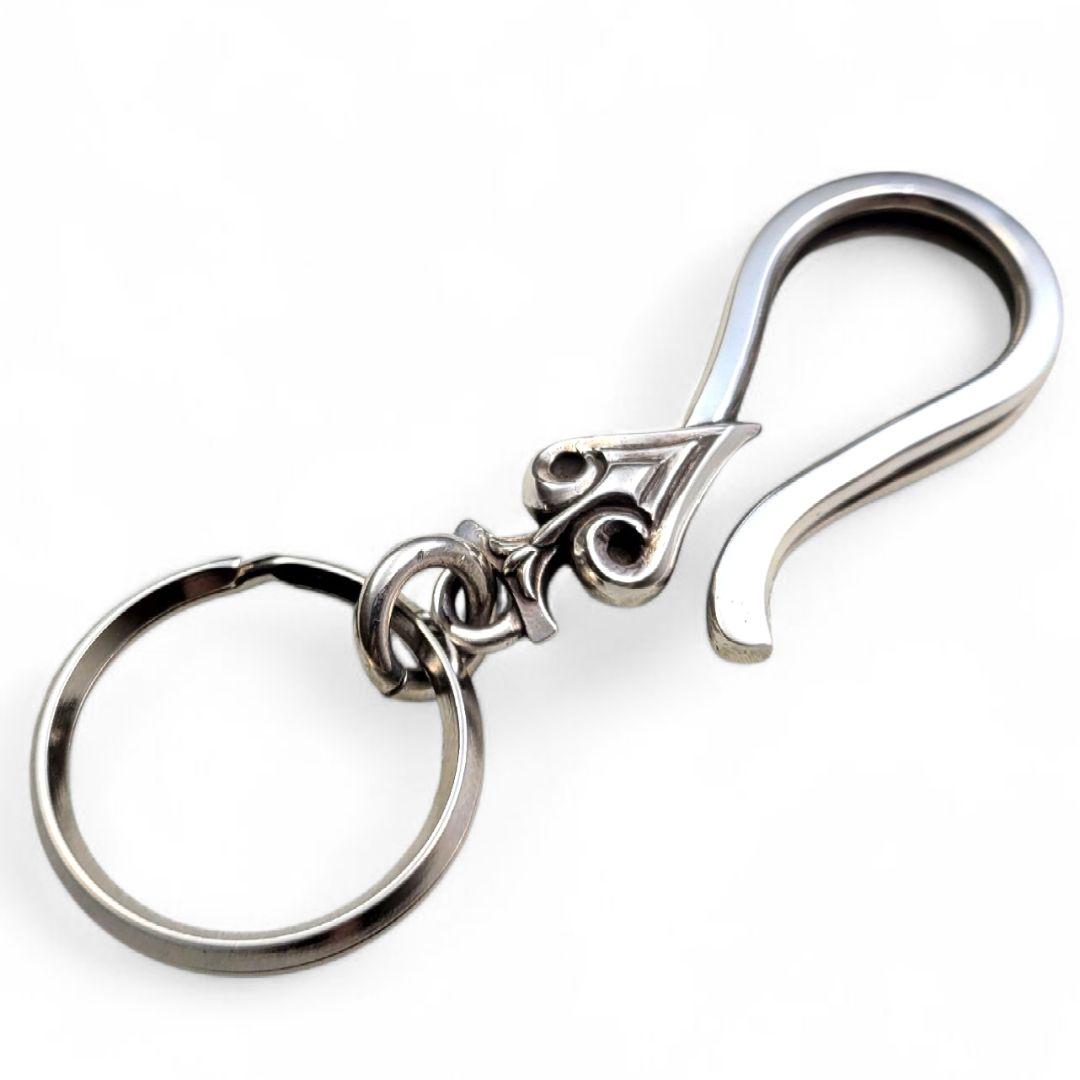 スペードフックキーチェーン キーリング付き silver925 シルバー925