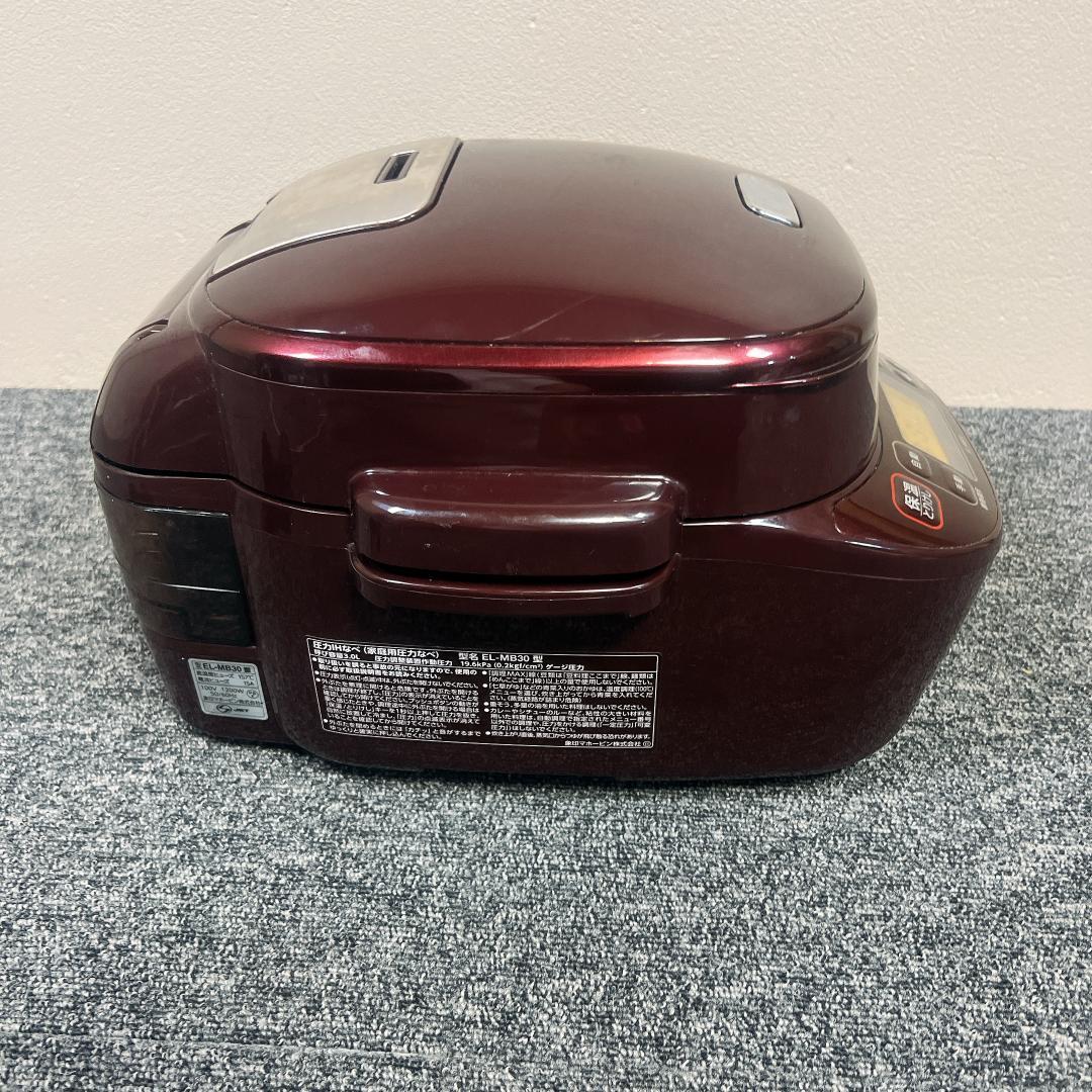 【良品】象印 圧力IHなべ 煮込み自慢 ボルドー EL-MB30-VD 19年製