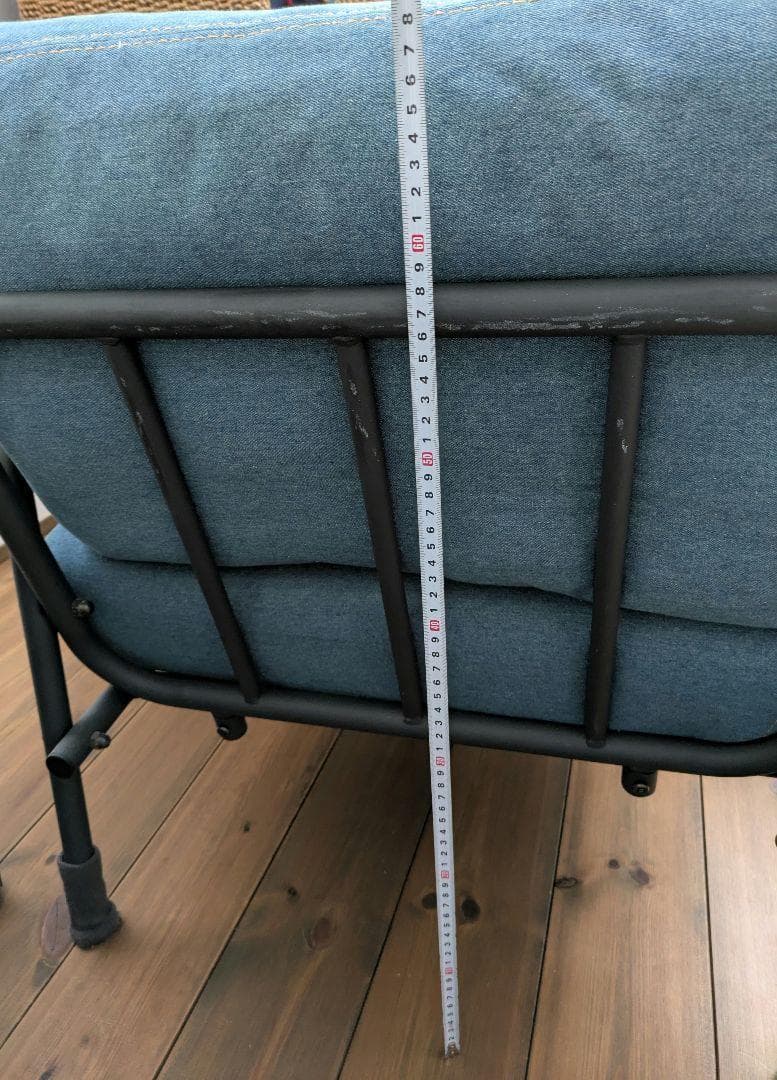 【美品】デニムソファ 1人掛け