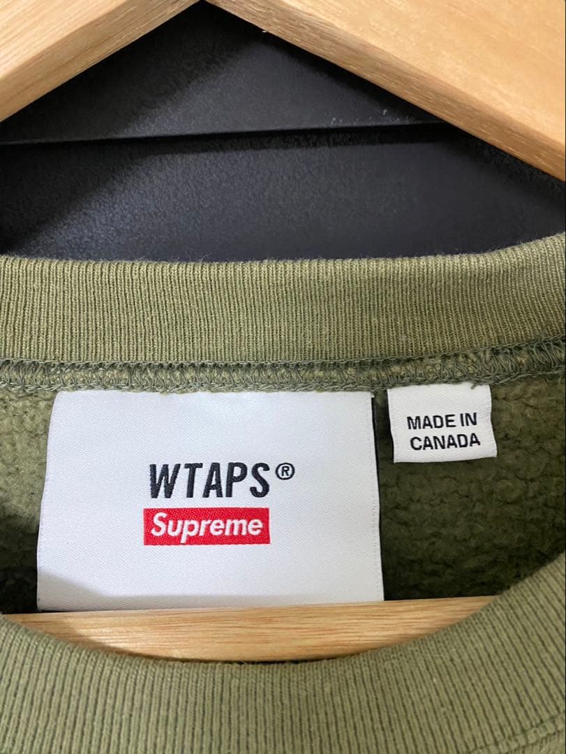 お*め様 Supreme WTAPS コラボ スウェット オリーブ