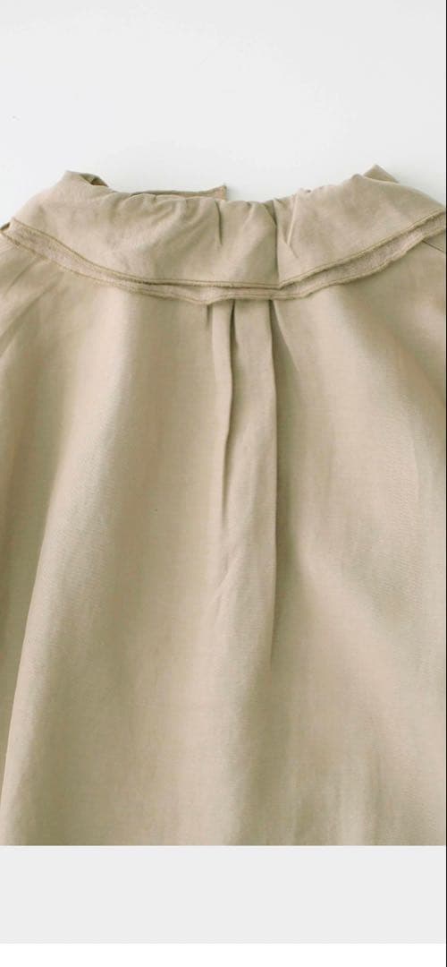 【美品】ネストローブ　コットンリネンツイルダブルカラーシャツ