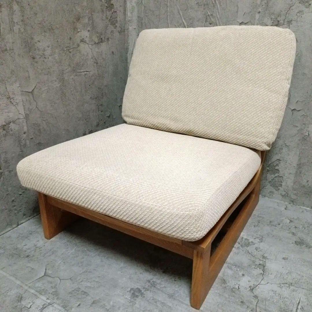 カリモク 木組 ベントウッドソファ プライウッド アームレスソファー レトロ　2