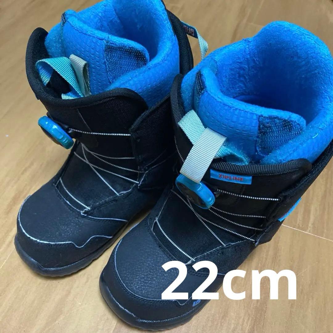 Burton ZIPLINE BOA 子供用スノーボードブーツ 22cm