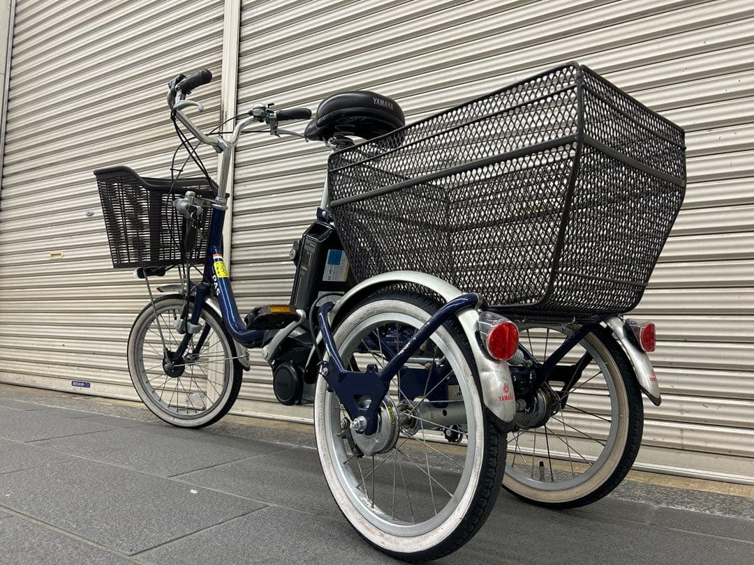 tabasa666！電動アシスト三輪自転車YAMAHA PAS程度良です。