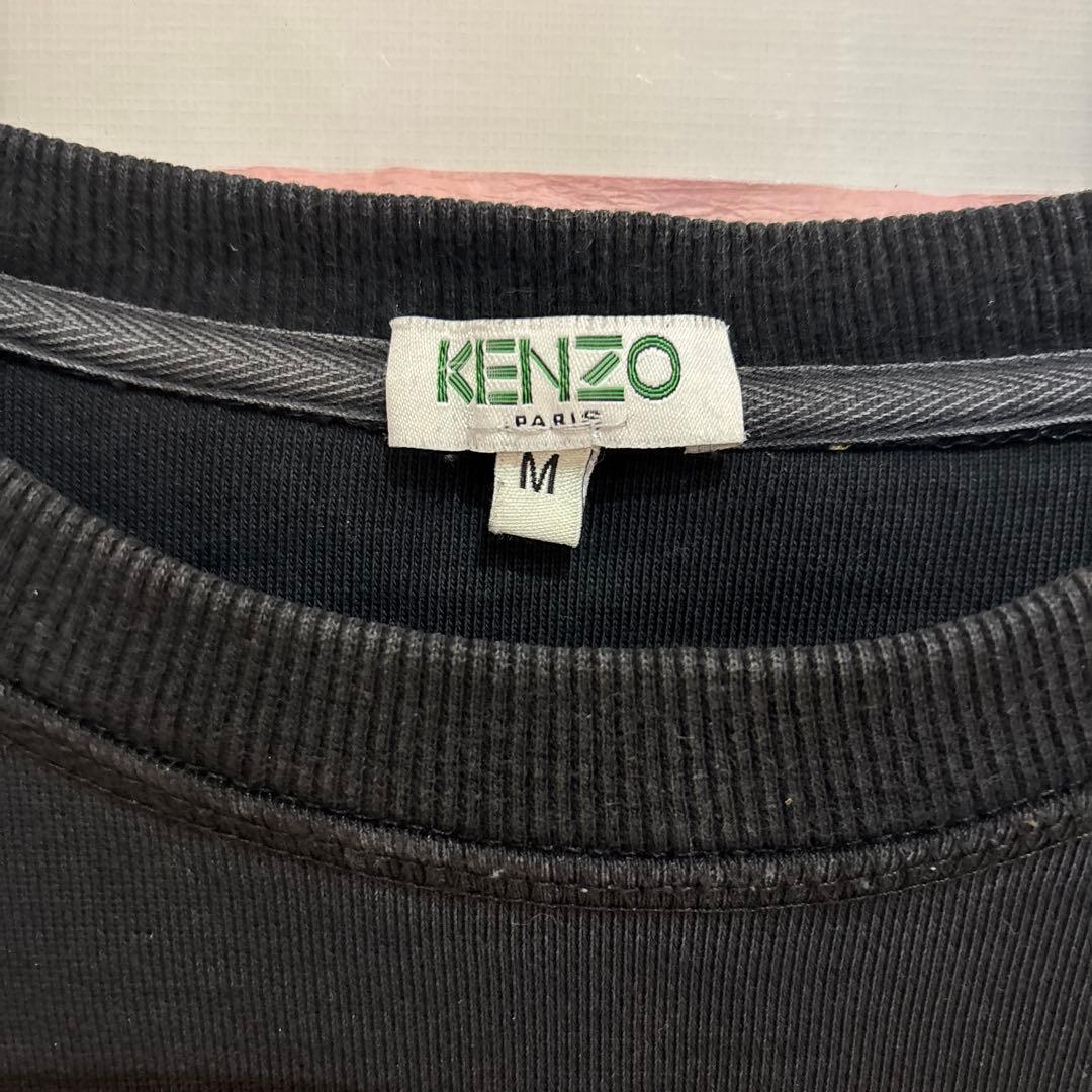 KENZO トラ刺繍 ブラック スウェット M
