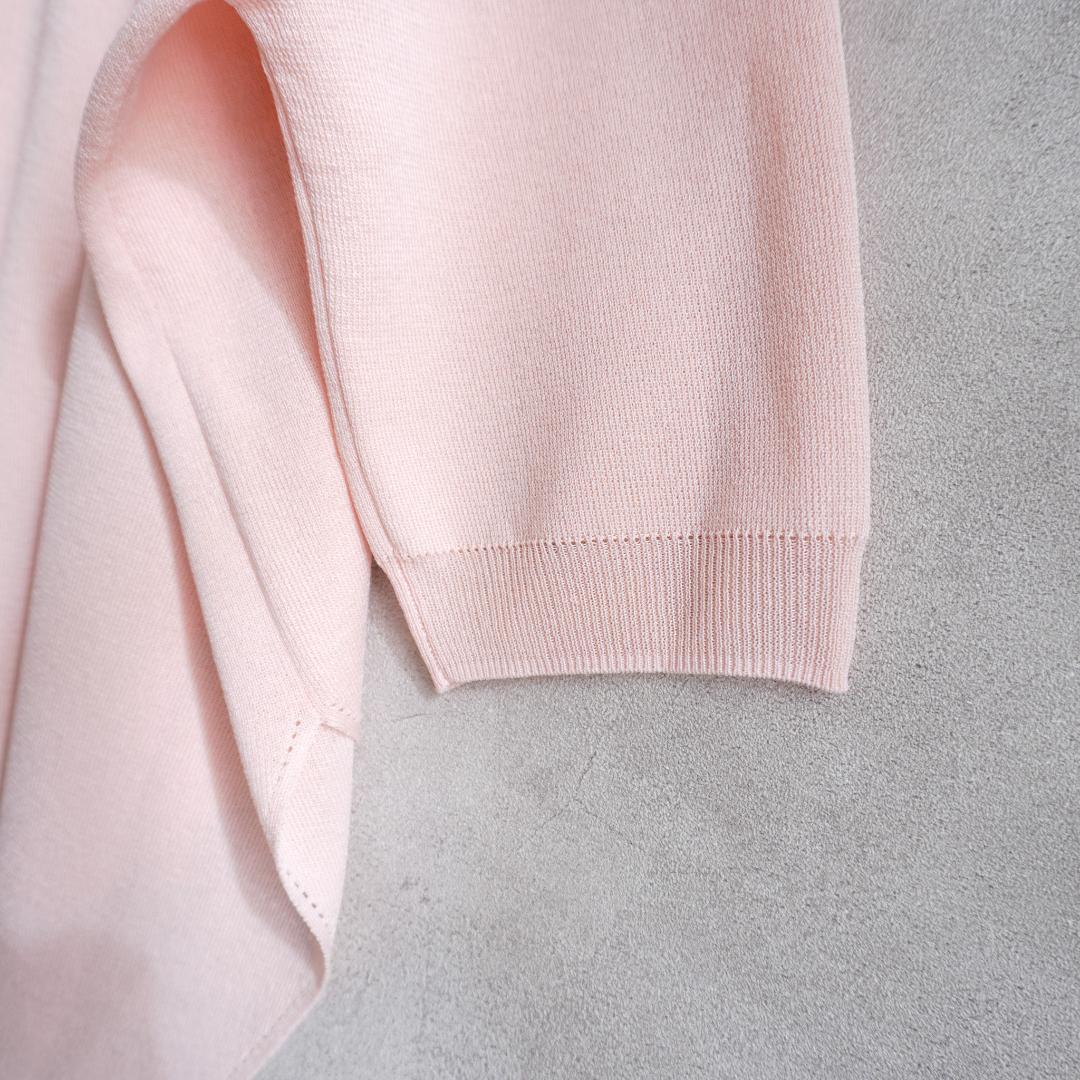 【未使用級✨️】ビアズリー さらっとカーディガン ピンク 人気商品 Vネック