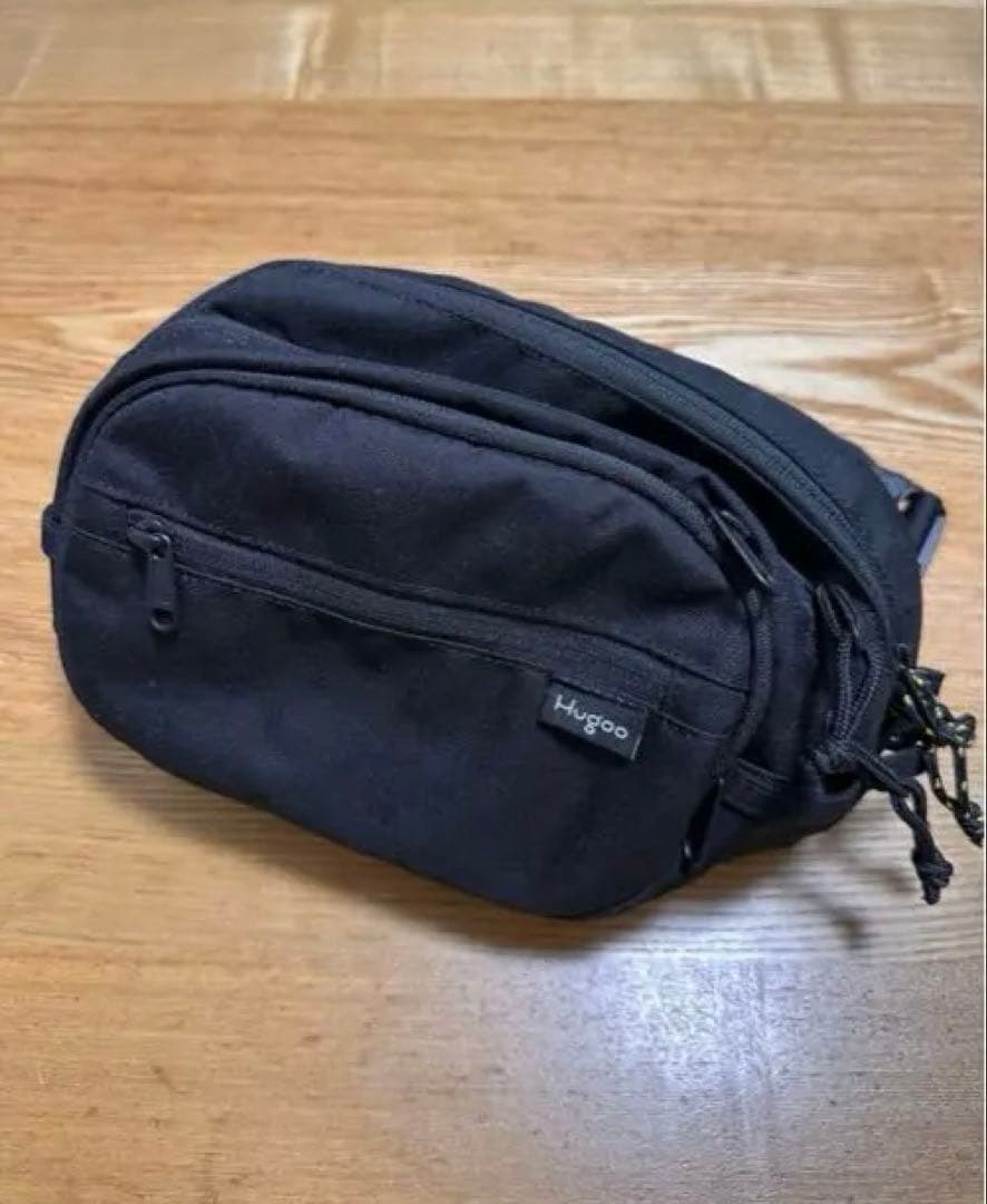 Hugoo イエロー×ブラック　抱っこ紐　ショルダー