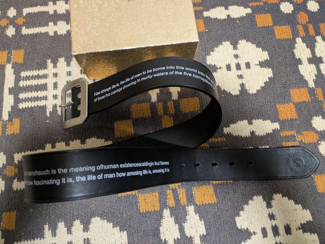 UNDERCOVER アンダーカバー 34 ベルト 黒 牛革 国産 名作